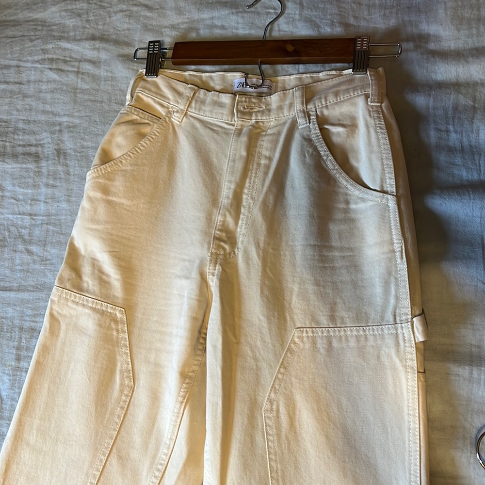 Cream painters pants